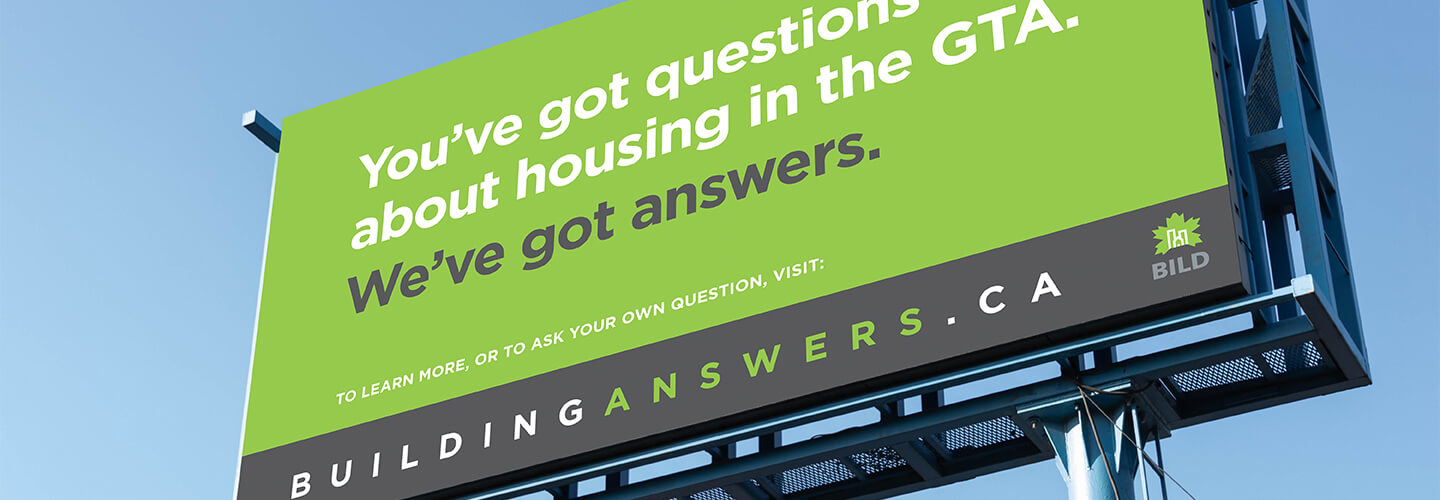 “Building Answers” with BILD throughout the GTA